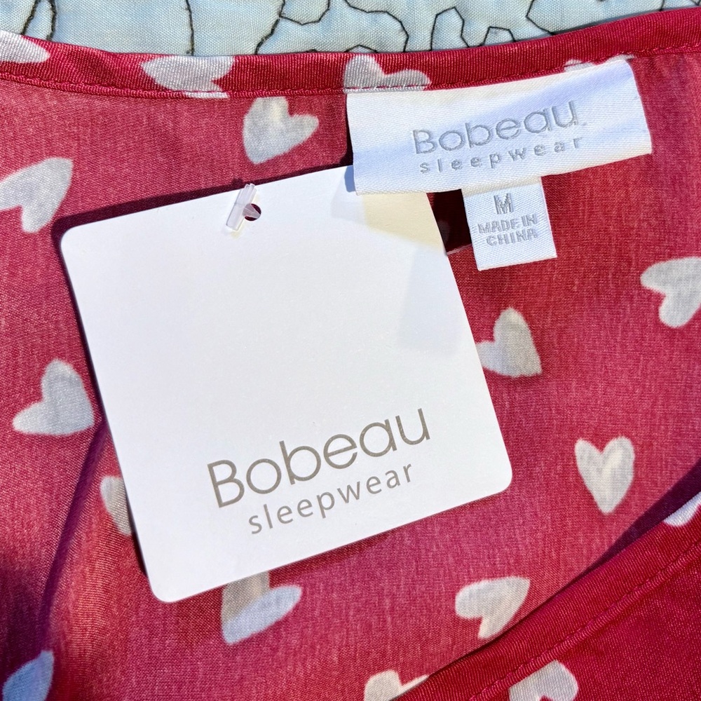 NWT BOBEAU SLEEPWEAR Red Heart Sleep Dress Womens Sz Medium🧡 - Picture 7 of 9